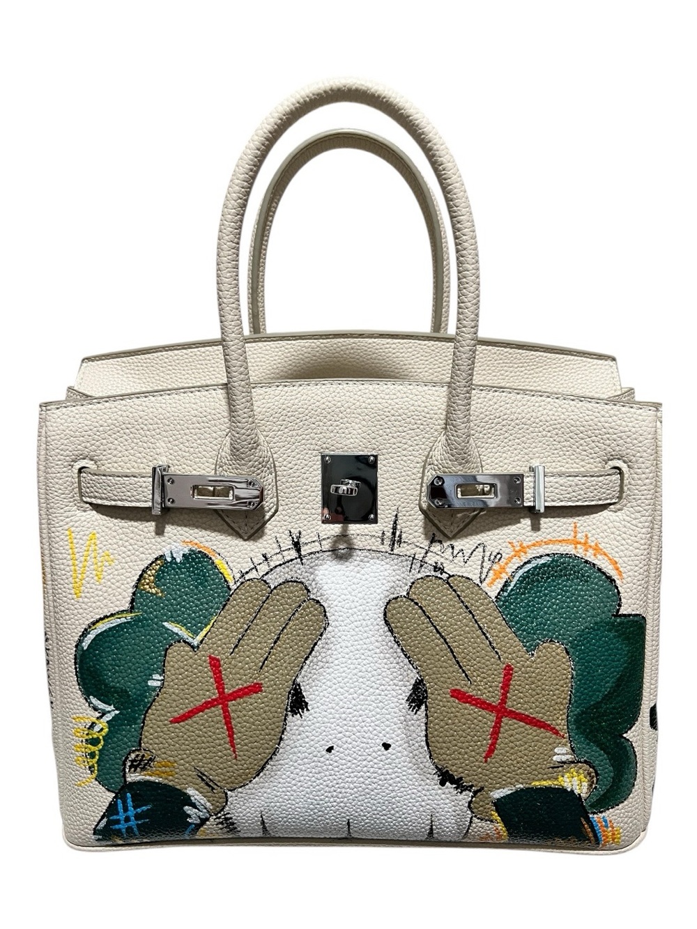 Custom Hand Painted Satchel Handbag